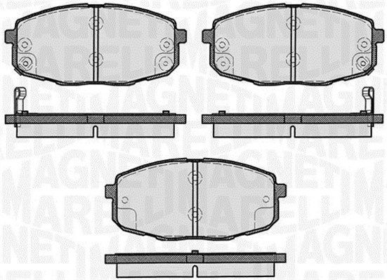 MAGNETI MARELLI 363916060281 Brake Pad Set, disc brake