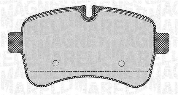 MAGNETI MARELLI 363916060284 Brake Pad Set, disc brake