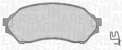 Brake Pad Set, disc brake MAGNETI MARELLI 363916060293