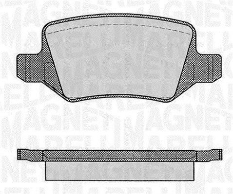 MAGNETI MARELLI 363916060308 Brake Pad Set, disc brake