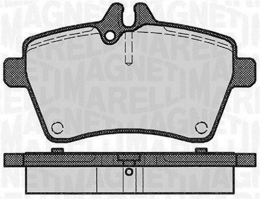 MAGNETI MARELLI 363916060309 Brake Pad Set, disc brake