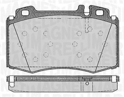 Brake Pad Set, disc brake MAGNETI MARELLI 363916060320