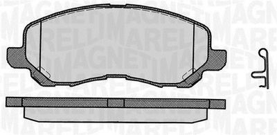 Brake Pad Set, disc brake MAGNETI MARELLI 363916060338