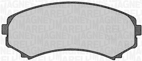 MAGNETI MARELLI 363916060342 Brake Pad Set, disc brake