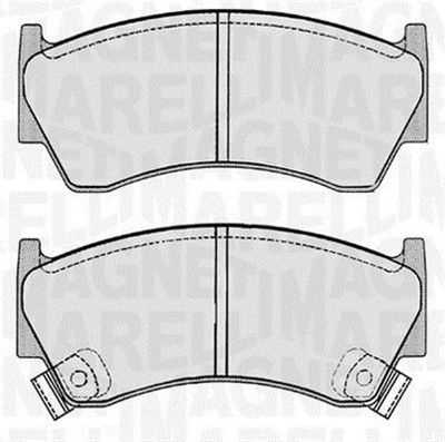 Brake Pad Set, disc brake MAGNETI MARELLI 363916060343