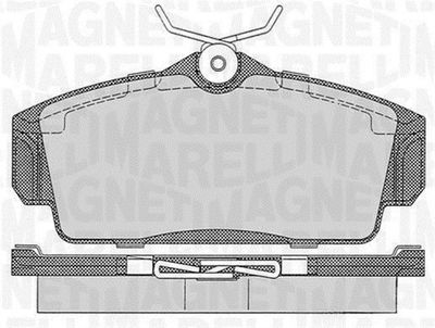 Brake Pad Set, disc brake MAGNETI MARELLI 363916060344