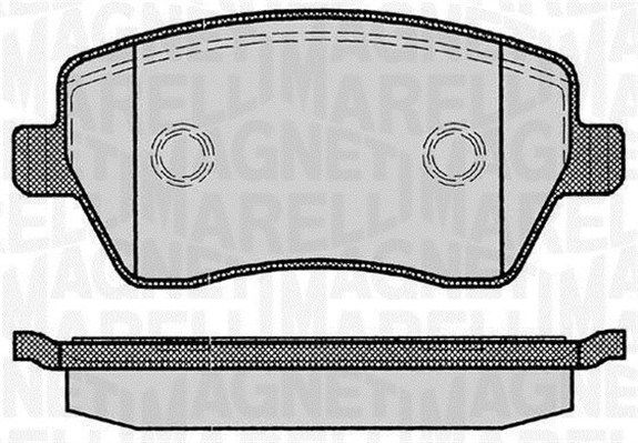 MAGNETI MARELLI 363916060347 Brake Pad Set, disc brake