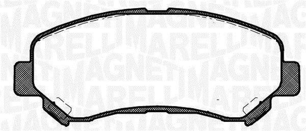 MAGNETI MARELLI 363916060351 Brake Pad Set, disc brake