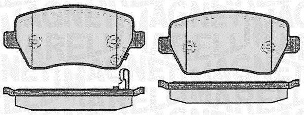 MAGNETI MARELLI 363916060353 Brake Pad Set, disc brake