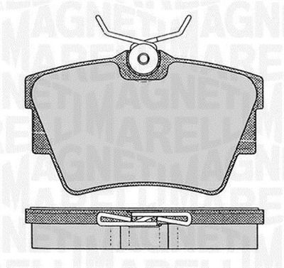 Brake Pad Set, disc brake MAGNETI MARELLI 363916060370