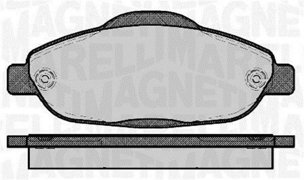 MAGNETI MARELLI 363916060373 Brake Pad Set, disc brake