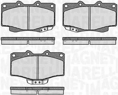 Brake Pad Set, disc brake MAGNETI MARELLI 363916060401