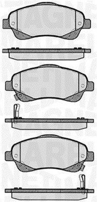 Brake Pad Set, disc brake MAGNETI MARELLI 363916060402