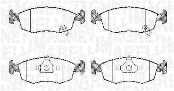 MAGNETI MARELLI 363916060428 Brake Pad Set, disc brake