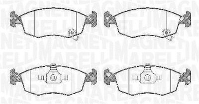 Brake Pad Set, disc brake MAGNETI MARELLI 363916060428