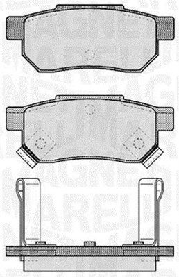 MAGNETI MARELLI 363916060457 Brake Pad Set, disc brake