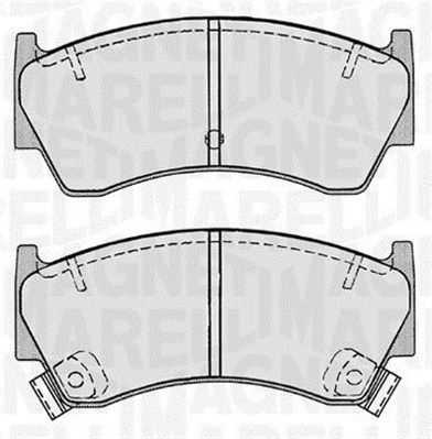 MAGNETI MARELLI 363916060518 Brake Pad Set, disc brake