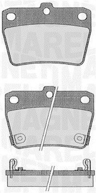 MAGNETI MARELLI 363916060578 Brake Pad Set, disc brake
