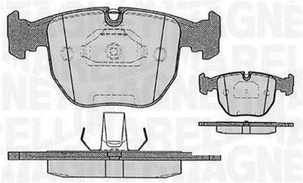 MAGNETI MARELLI 363916060579 Brake Pad Set, disc brake