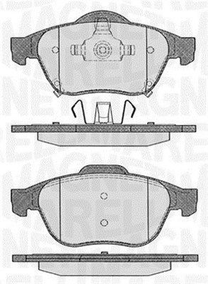 Brake Pad Set, disc brake MAGNETI MARELLI 363916060595