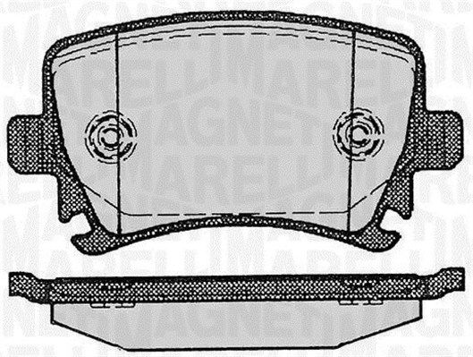 MAGNETI MARELLI 363916060601 Brake Pad Set, disc brake