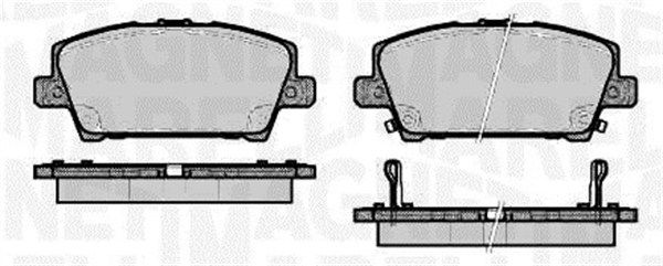 MAGNETI MARELLI 363916060620 Brake Pad Set, disc brake