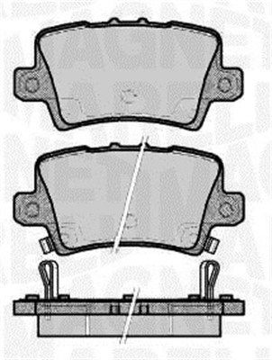 MAGNETI MARELLI 363916060621 Brake Pad Set, disc brake