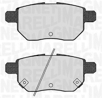 MAGNETI MARELLI 363916060629 Brake Pad Set, disc brake