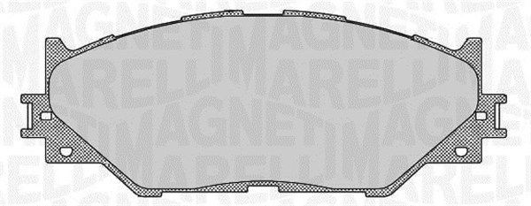 MAGNETI MARELLI 363916060637 Brake Pad Set, disc brake