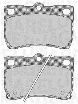 MAGNETI MARELLI 363916060638 Brake Pad Set, disc brake