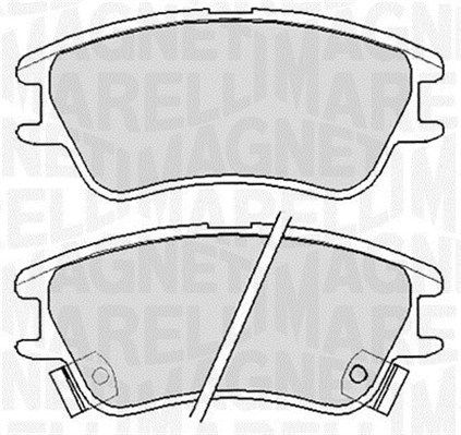 MAGNETI MARELLI 363916060655 Brake Pad Set, disc brake