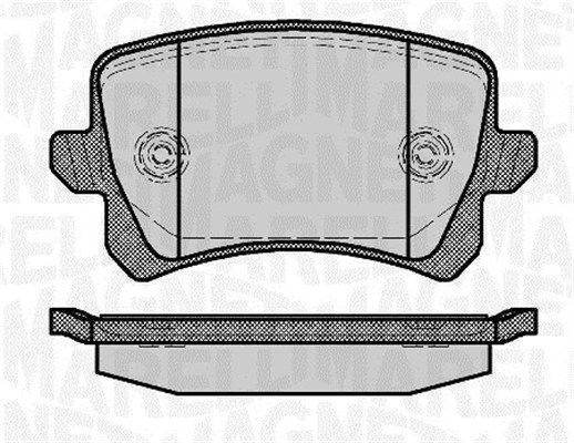 MAGNETI MARELLI 363916060658 Brake Pad Set, disc brake