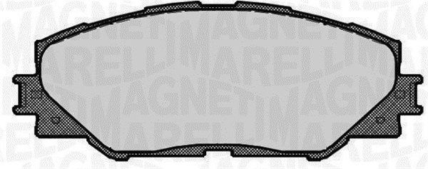 MAGNETI MARELLI 363916060663 Brake Pad Set, disc brake