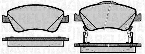 MAGNETI MARELLI 363916060664 Brake Pad Set, disc brake