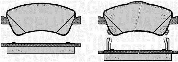 MAGNETI MARELLI 363916060665 Brake Pad Set, disc brake