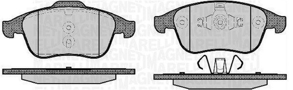 MAGNETI MARELLI 363916060672 Brake Pad Set, disc brake