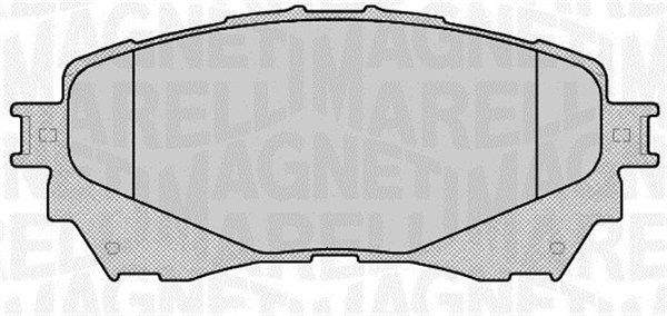 MAGNETI MARELLI 363916060677 Brake Pad Set, disc brake