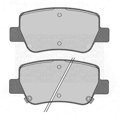 MAGNETI MARELLI 363916060686 Brake Pad Set, disc brake