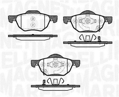 MAGNETI MARELLI 363916060691 Brake Pad Set, disc brake