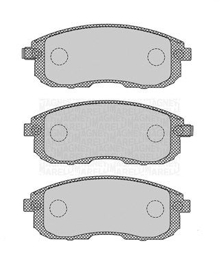 Brake Pad Set, disc brake MAGNETI MARELLI 363916060695