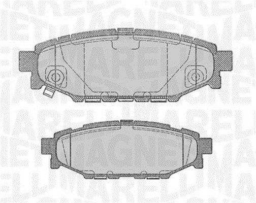 MAGNETI MARELLI 363916060700 Brake Pad Set, disc brake