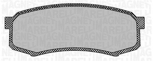 MAGNETI MARELLI 363916060705 Brake Pad Set, disc brake