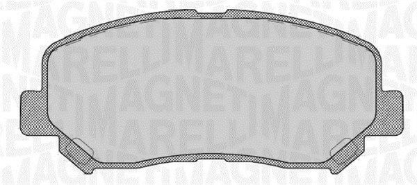 MAGNETI MARELLI 363916060710 Brake Pad Set, disc brake