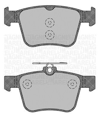 MAGNETI MARELLI 363916060713 Brake Pad Set, disc brake