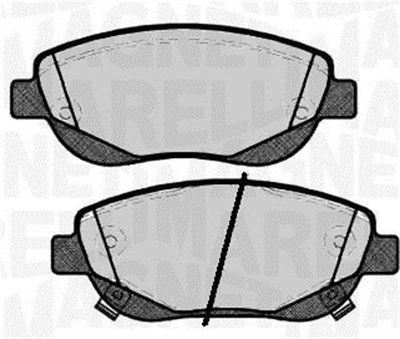 Brake Pad Set, disc brake MAGNETI MARELLI 363916060781