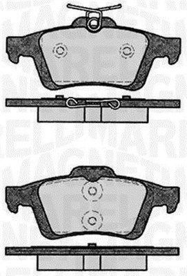 Brake Pad Set, disc brake MAGNETI MARELLI 363916060796