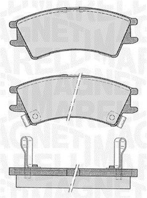 MAGNETI MARELLI 363916060800 Brake Pad Set, disc brake