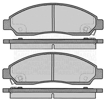 MAGNETI MARELLI 363916060802 Brake Pad Set, disc brake