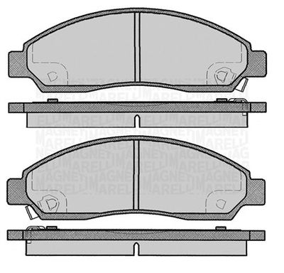 Brake Pad Set, disc brake MAGNETI MARELLI 363916060802