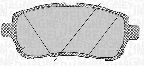 MAGNETI MARELLI 363916060818 Brake Pad Set, disc brake